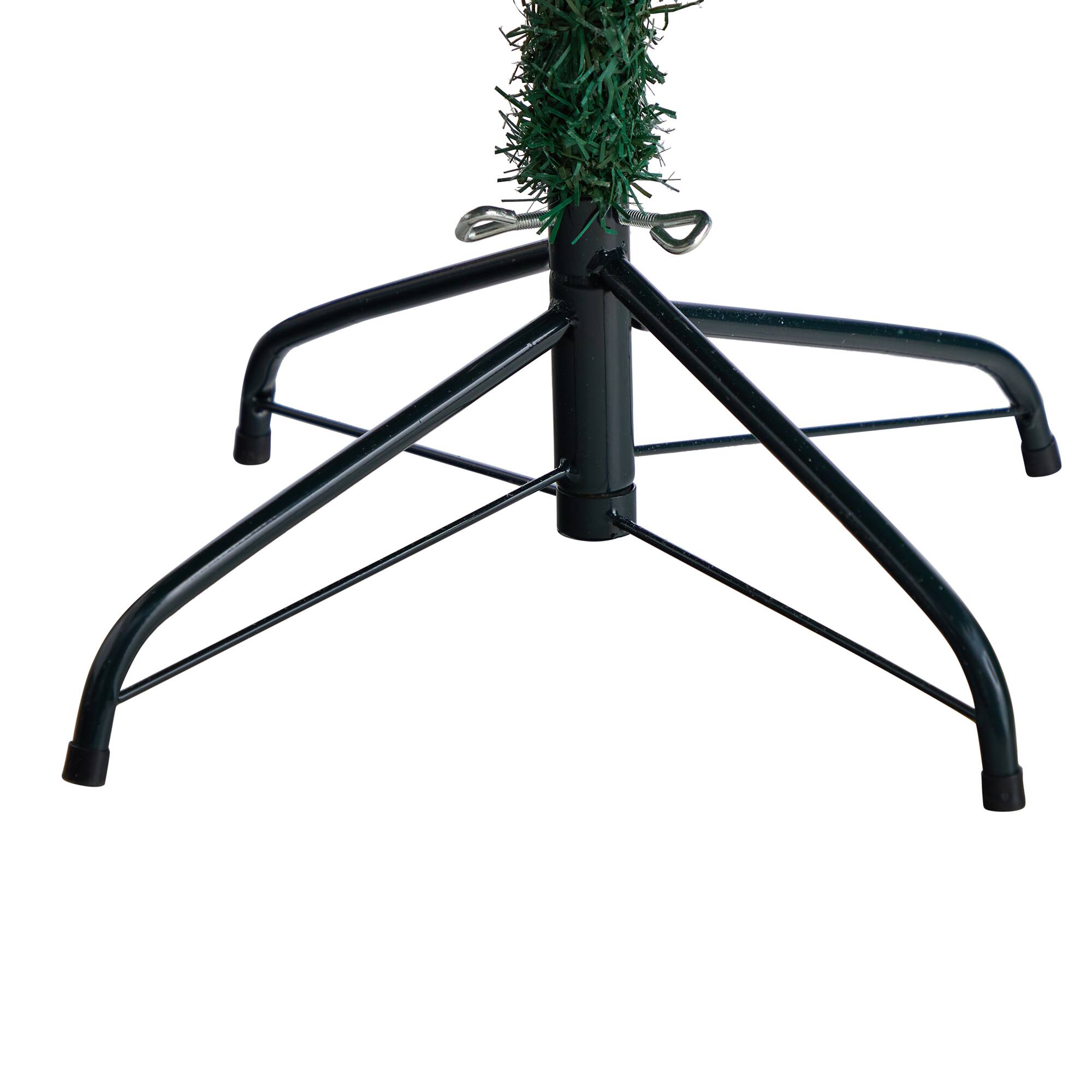 6ft. Pre-Lit Slim Flocked Montreal Fir Artificial Christmas Tree